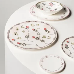 Low Bowl S Fiore Rosa - Set of 2