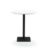 Lund Bord Liten Fot Hvit Carrara Marmor