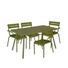 Luxembourg spisegruppe bord & 4 karmstoler