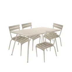Luxembourg spisegruppe bord & 4 stoler