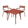 Luxembourg spisegruppe firbent bord & 2 karmstoler