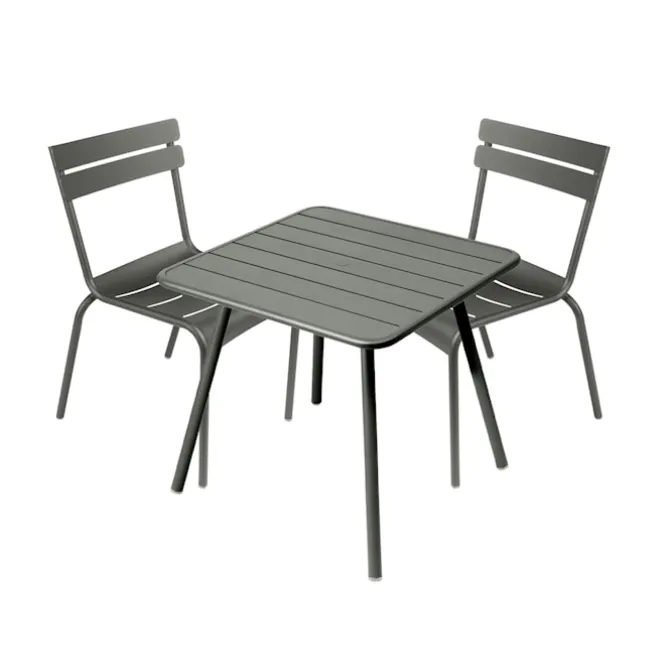 Luxembourg spisegruppe firbent bord & 2 stoler
