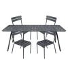 Luxembourg spisestuesett med bord 207cm og 4 stoler