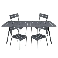 Luxembourg spisestuesett med bord 207cm og 4 stoler