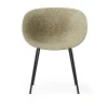 Mat Armchair Black Steel