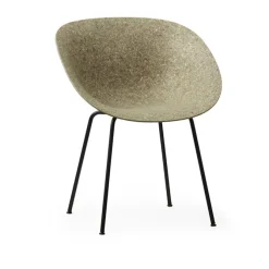 Mat Armchair Black Steel