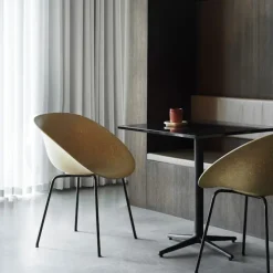 Mat Armchair Black Steel