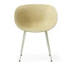 Mat Armchair Cream Steel