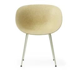 Mat Armchair Cream Steel