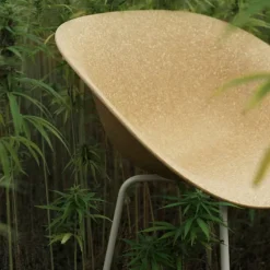 Mat Armchair Cream Steel