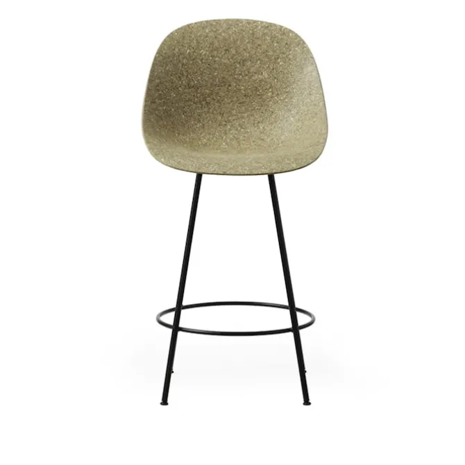 Mat Bar Chair 65 cm Black Steel