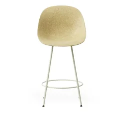 Mat Bar Chair 65 cm Cream Steel