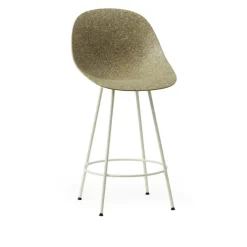 Mat Bar Chair 65 cm Cream Steel