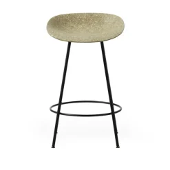 Mat Barstool 65 cm Black Steel