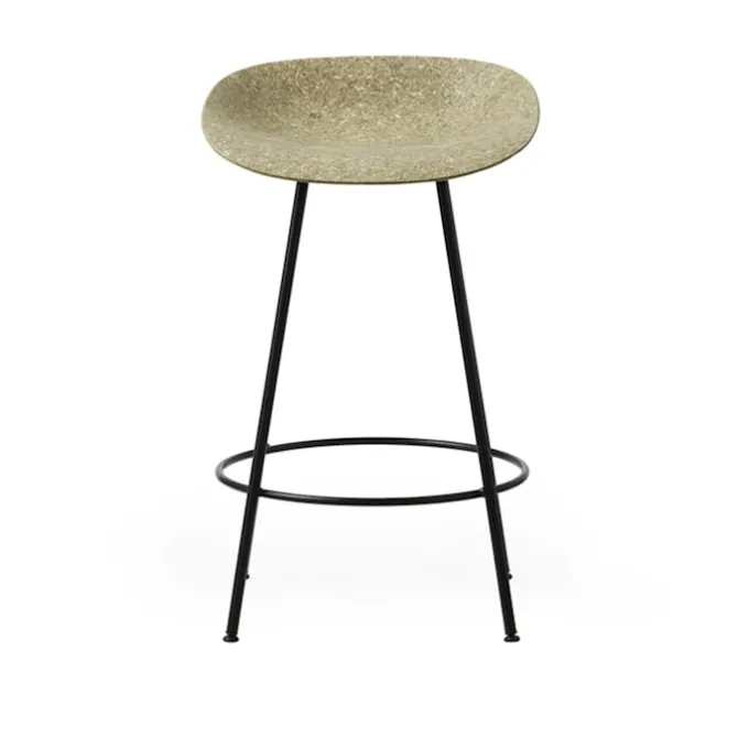 Mat Barstool 65 cm Black Steel
