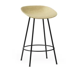 Mat Barstool 65 cm Black Steel