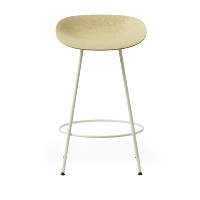 Mat Barstool 65 cm Cream Steel