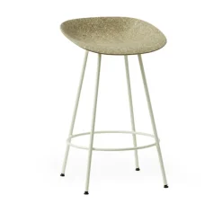 Mat Barstool 65 cm Cream Steel