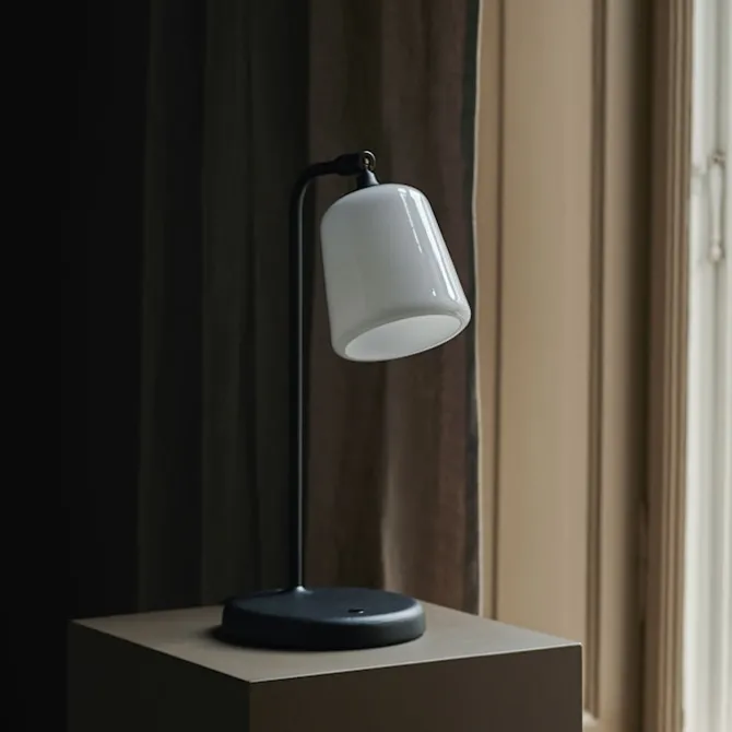 Materiale Bordlampe / Opalt glass