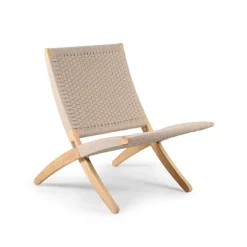 MG501 Outdoor Cuba Chair, Ubehandlet teak/Charcoal 1402