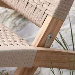 MG501 Outdoor Cuba Chair, Ubehandlet teak/Charcoal 1402