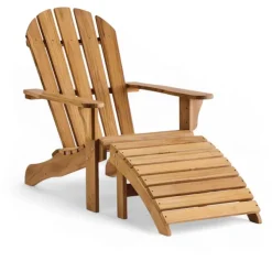 Midsummer lounge chair with footstool