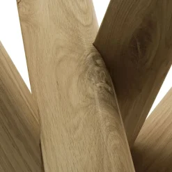 Mikado Round Side Table Oak