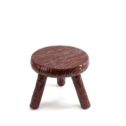 Milk Fibreglass Stool