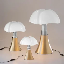 Minipipistrello Table Lamp, Brass - Dimbar