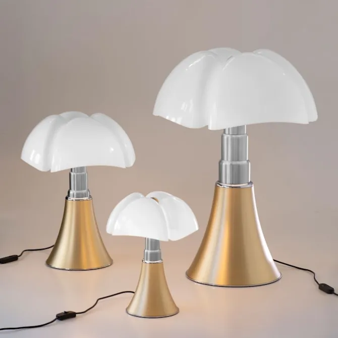 Minipipistrello Table Lamp, Brass - Dimbar