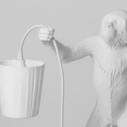 Monkey Lampeskjerm - Hvit
