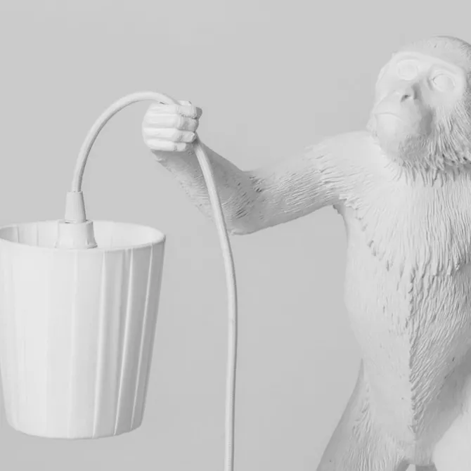 Monkey Lampeskjerm - Hvit