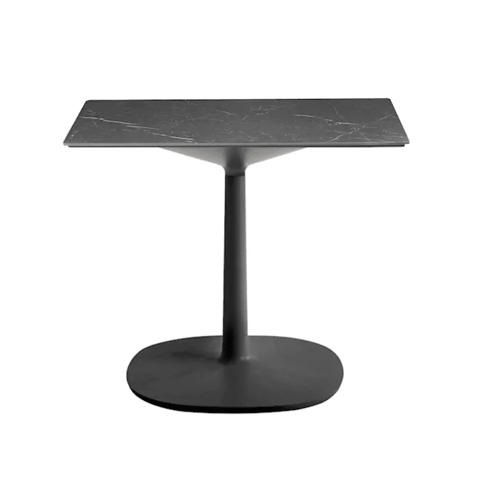 Multiplo 4063 kvadratisk bord 78x78cm med liten kvadratisk base R25cm