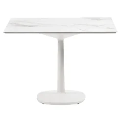 Multiplo 4138 kvadratisk bord 118x118cm med stor kvadratisk base R1,5cm