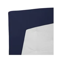 Naked Fitted Sheet Deep Blue