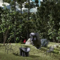 Nemo Armchair Green Collection - Black