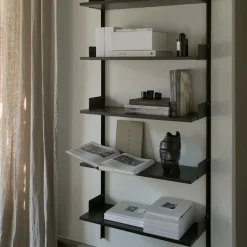 New Works Wall Shelf 190 - Black Ash/Black