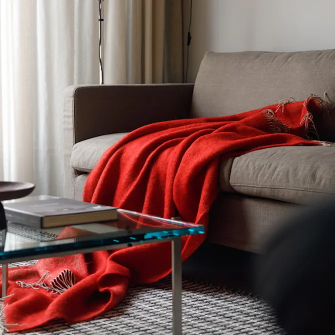 NO GA Merino Mohair Throw