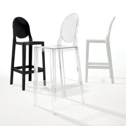 One More Stool Oval Back Rest H.65 cm