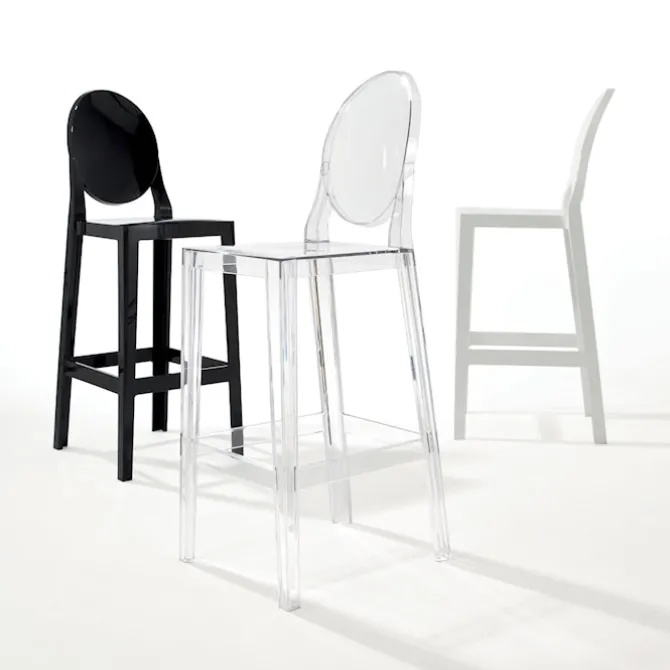 One More Stool Oval Back Rest H.65 cm