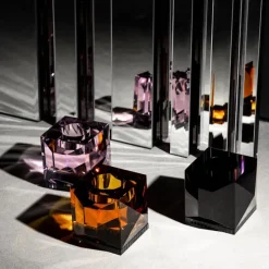 Ophelia Amber T-Light Holder