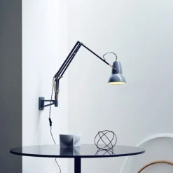 Original 1227 Brass Lamp With Wall Bracket