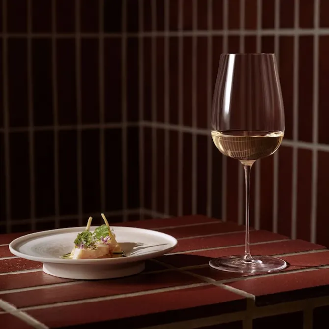Orrefors x Björn Frantzén hvitvinsglass 45 cl munnblåst