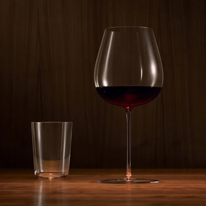 Orrefors x Björn Frantzén rødvinsglass 76 cl munnblåst