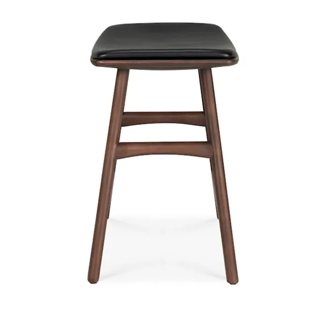 Osso Stool Teak Brown - Upholstered