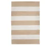 Outdoor Stripe Teppe - White/Beige