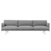 Outline 3 1/2-Seater / Polished Aluminium Base