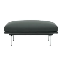 Outline Pouf / Polished Aluminium Base