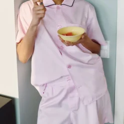 Outline pyjamasshorts Soft Pink