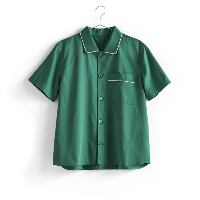 Outline pyjamasskjorte Emerald Green